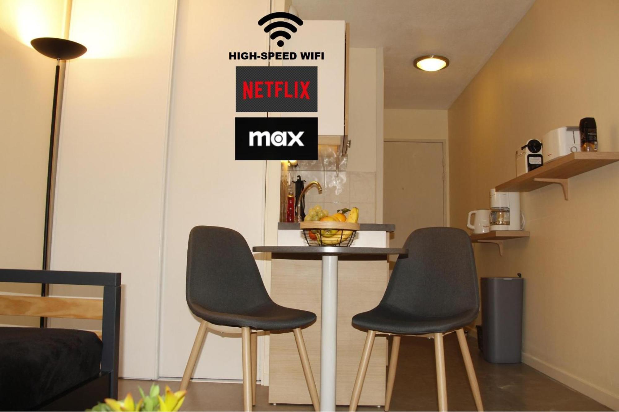 Appartement Grenoble hyper-centre + WiFi + Netflix Extérieur photo